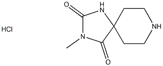 3-Methyl-1,3,8-triazaspiro[4.5]-decane-2,4-dione hydrochloride 구조식 이미지