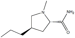 2-Pyrrolidinecarboxamide,1-methyl-4-propyl-,trans-D-(8CI) Structure