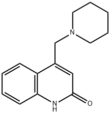 4-피페리딘-1-일메틸-1H-퀴놀린-2-ONE 구조식 이미지