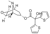 스코핀-2,2-디티에닐글리콜레이트 구조식 이미지