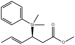 (3S,4E)-Methyl 3-(dimethylphenylsilyl)-4-hexenoate Structure