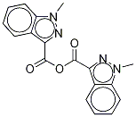 1-메틸-1H-인다졸-3-카르복실산무수물 구조식 이미지