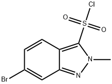 6-Bromo-2-methyl-2H-indazole-3-sulfonyl chloride 구조식 이미지