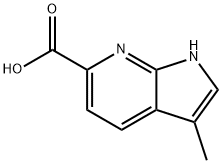 3-Methyl-1H-pyrrolo[2,3-b]pyridine-6-carboxylic acid Structure
