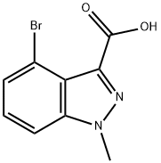 4-bromo-1-methyl-1H-indazole-3-carboxylic acid Structure