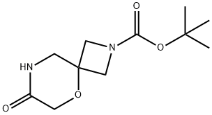 tert-butyl 7-oxo-5-oxa-2,8-diazaspiro[3.5]nonane-2-carboxylate Structure