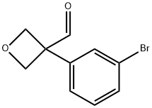 3-(3-Bromophenyl)oxetane-3-carbaldehyde Structure