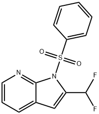 2-디플루오로메틸-1-페닐술포닐-7-아자인돌 구조식 이미지
