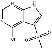 4-Chloro-5-(Methylsulfonyl)-7H-pyrrolo[2,3-d]pyriMidine Structure