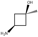 cis-3-Hydroxy-3-MethylcyclobutylaMine Structure
