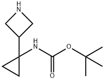 (1-Azetidin-3-yl-cyclopropyl)-carbamic acid tert-butyl ester 구조식 이미지