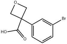 3-(3-Bromophenyl)oxetane-3-carboxylic acid Structure
