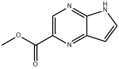 methyl 5H-pyrrolo[2,3-b]pyrazine-2-carboxylate 구조식 이미지