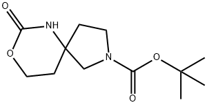 2-Boc-7-oxo-8-oxa-2,6-diaza-spiro[4.5]decane 구조식 이미지