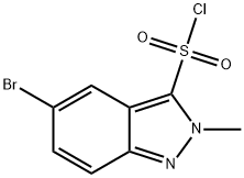 5-Bromo-2-methyl-2H-indazole-3-sulfonyl chloride Structure