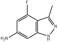 6-aMino-4-fluoro-3-Methyl,1H-Indazole Structure