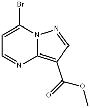 Ethyl 7-broMopyrazolo[1,5-a]pyriMidine-3-carboxylate Structure
