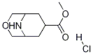 3-Oxa-9-aza-bicyclo[3.3.1]nonane-7-carboxylic acid Methyl ester hydrochloride Structure