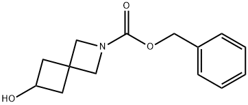 2-Cbz-6-하이드록시-2-아자스피로[3.3]헵탄 구조식 이미지