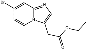 IMidazo[1,2-a]pyridine-3-acetic acid, 7-broMo-, ethyl ester 구조식 이미지