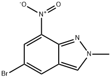 5-bromo-2-methyl-7-nitro-2H-indazole Structure