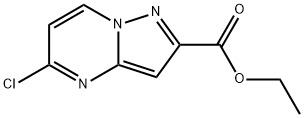 ETHYL 5-CHLOROPYRAZOLO[1,5-A]PYRIMIDINE-2-CARBOXYLATE 구조식 이미지