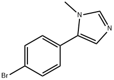 5-(4-BroMophenyl)-1-MethyliMidazole 구조식 이미지