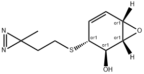 2-(3-azibutylthio)-5,6-epoxy-3-cyclohexen-1-ol 구조식 이미지
