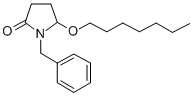 (+-)-5-(헵틸옥시)-1-(페닐메틸)-2-피롤리디논 구조식 이미지