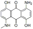 1-amino-4,8-dihydroxy-5-(methylamino)anthraquinone Structure