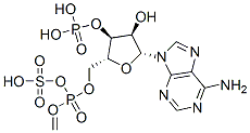 adenosine 3'-phosphate 5'-methylenephosphosulfate Structure