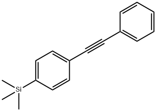 Trimethyl[4-(phenylethynyl)phenyl]silane  구조식 이미지