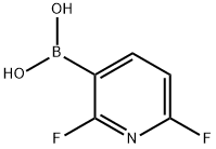 2,6-Difluoropyridine-3-boronic acid Structure