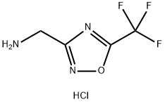C-(5-Trifluoromethyl-[1,2,4]oxadiazol-3-yl)-methylamine hydrochloride Structure