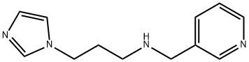 3-(1H-imidazol-1-yl)-N-(3-pyridinylmethyl)-1-propanamine 구조식 이미지