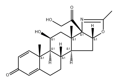 21-DESACETYL DEFLAZACORT 구조식 이미지