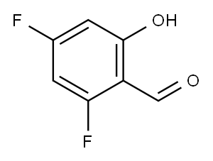 Benzaldehyde, 2,4-difluoro-6-hydroxy- (9CI) 구조식 이미지