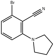 2-BroMo-6-pyrrolidinobenzonitrile Structure