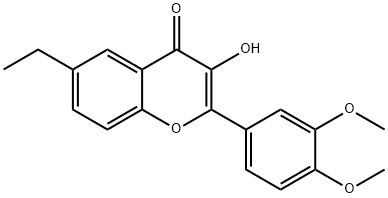 2-(3,4-DiMethoxyphenyl)-6-ethyl-3-hydroxychroMen-4-one Structure