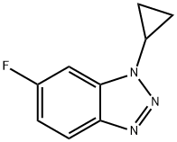 1-Cyclopropyl-6-fluoro-1,2,3-benzotriazole Structure