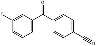 4-[(3-Fluorophenyl)carbonyl]benzonitrile Structure