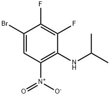 4-BroMo-2,3-difluoro-N-isopropyl-6-nitroaniline Structure