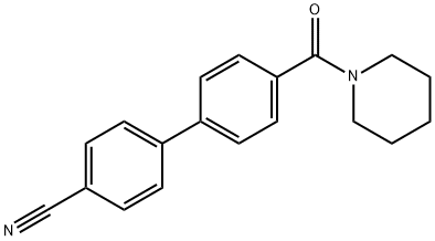 4-[4-(Piperidinocarbonyl)phenyl]benzonitrile Structure