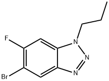 5-BroMo-6-fluoro-1-propylbenzotriazole Structure