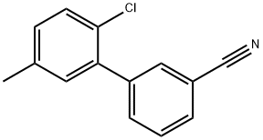 3-(2-Chloro-5-Methylphenyl)benzonitrile Structure