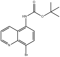 5-(N-BOC-AMino)-8-broMoquinoline Structure