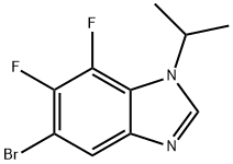 5-BroMo-6,7-difluoro-1-isopropylbenziMidazole Structure