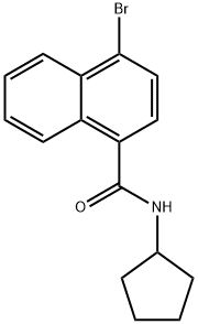 N-Cyclopentyl 4-broMonaphthaMide Structure