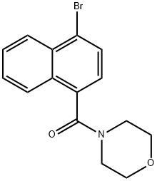 4-[(4-BroMonaphthalen-1-yl)carbonyl]Morpholine Structure