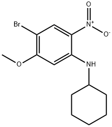 4-BroMo-N-cyclohexyl-5-Methoxy-2-nitroaniline Structure